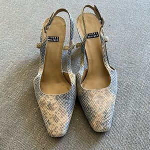 Stuart Weitzman Blue Snakeskin Women's Shoes